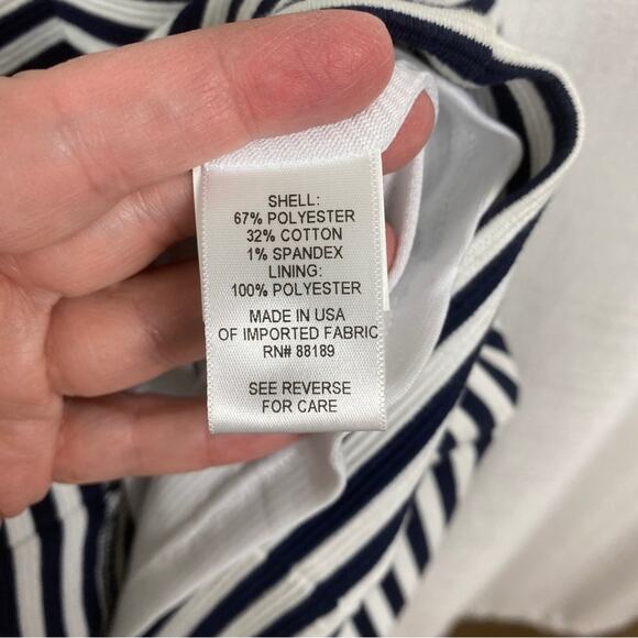 Lilly Pulitzer Blue&White Stripe Briella Fit&Flare Dress Sz.S - Picture 14 of 16